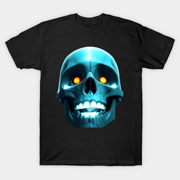 skull lightning T-Shirt by D's Tee's